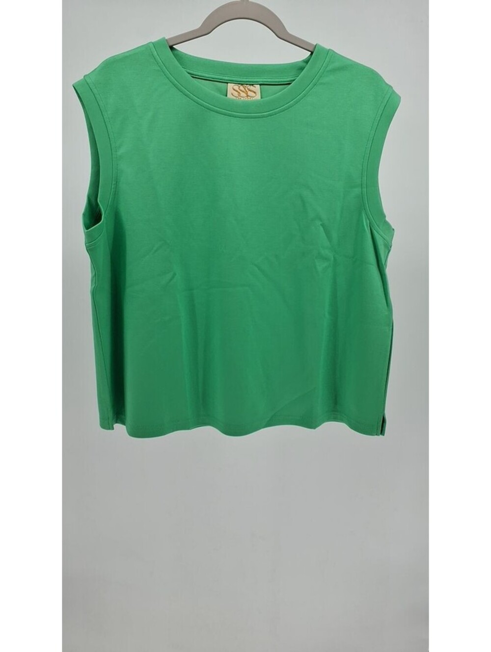 SSYS Signature Cap Sleeve Air Tee Shirt In Green